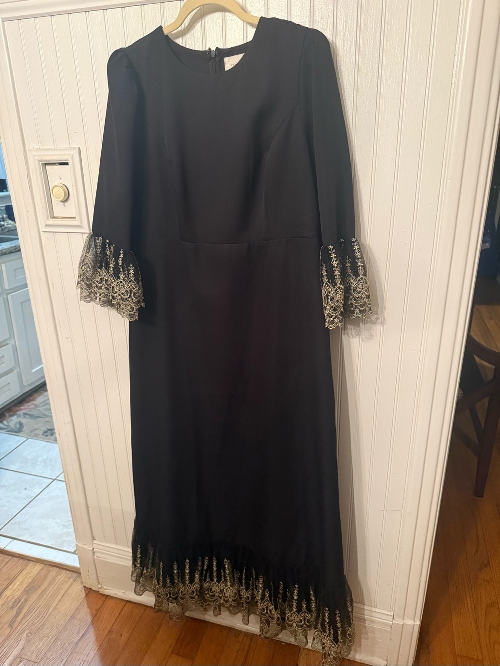 Pomander Place Lilith Black Midi/Maxi Dress XL